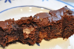 Chokoladekage med nougat og chokolade