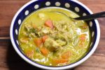Cremet kyllingesuppe med grøntsager - nem opskrift