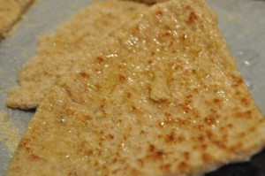 Pita chips - nem brød snack med hvidløg