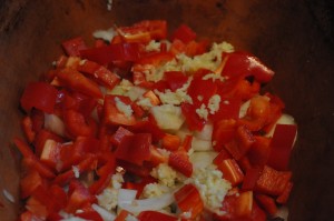 Kalkunbryst med bacon og bulgur i Römertopf