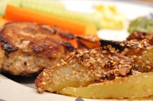 Krebinetter - karbonader med sesamkartofler