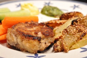 Krebinetter - karbonader med sesamkartofler