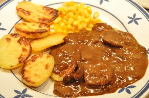 Mørbradgryde i stegeso - mørbrad i Römertopf