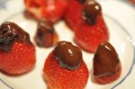 Jordbær med chokolade
