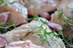 Kylling i ovn med honning & citron marinade