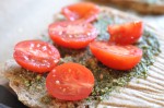 Pestobrød med tomat og ost - stop madspild