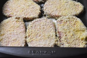 Paneret hamburgerryg - hamburgerkoteletter