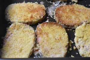 Paneret hamburgerryg - hamburgerkoteletter