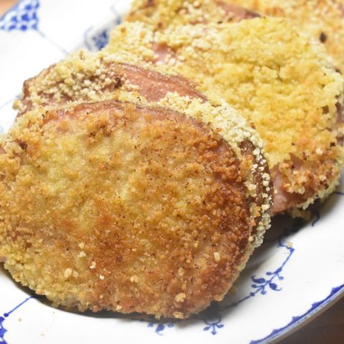 Paneret hamburgerryg - hamburgerkoteletter
