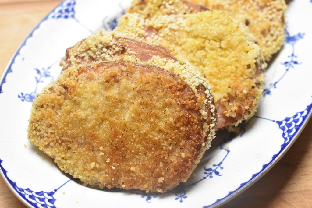 Paneret hamburgerryg - hamburgerkoteletter