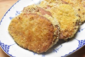 Paneret hamburgerryg - hamburgerkoteletter