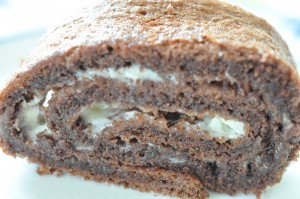 Bananroulade - chokoladeroulade med banan