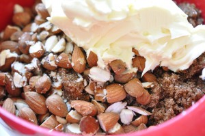 Rabarbertærte med havregryn og brun farin