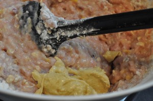 Kyllingefrikadeller med peberfrugt nem opskrift