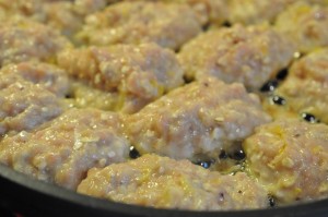 Kyllingefrikadeller med peberfrugt nem opskrift