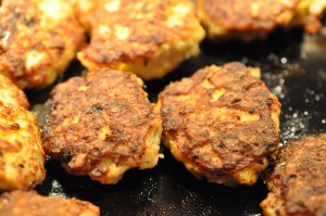 Kyllingefrikadeller med peberfrugt nem opskrift