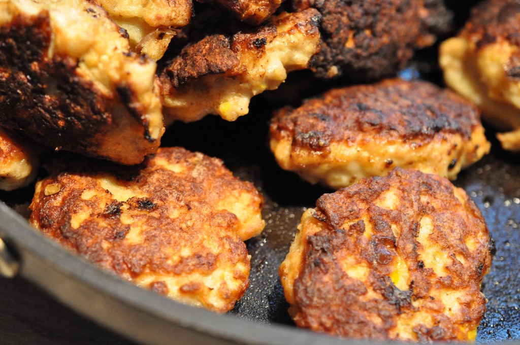 Kyllingefrikadeller med peberfrugt opskrift