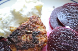 Kyllingefrikadeller med peberfrugt nem opskrift