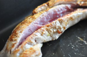 DSC_4430 • nogetiovnen.dk Fyldt mørbrad i ovn med bacon og flødeost