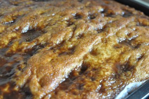 Brunsviger - opskrift på brunsvigerkage i bradepande