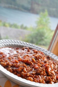 Spaghetti Bolognese på fjeldtoppen i Norge