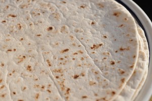 Tortillas med oksekød - tortilla wraps