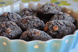 Chokolade muffins - opskrift på svampede muffins
