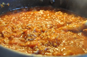 Pasta kødsovs opskrift - spaghetti kødsovs med grøntsager