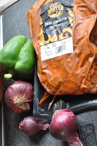 Marineret okseculotte i stegeso med tilbehør