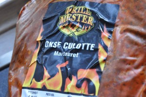 Marineret okseculotte i stegeso med tilbehør