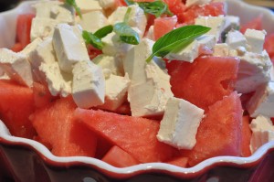 Melonsalat med feta