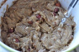 Lakridssmåkager med chokolade og nødder