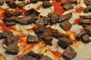 Pizza med kebab - hjemmelavet kebab pizza