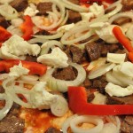 Pizza med kebab - hjemmelavet kebab pizza