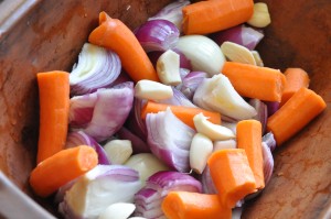 Kylling langtidsstegt i øl i Römertopf opskrift