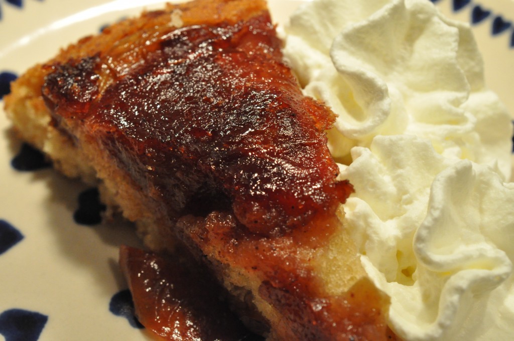 Æblekage på panden - opskrift a la tarte tatin