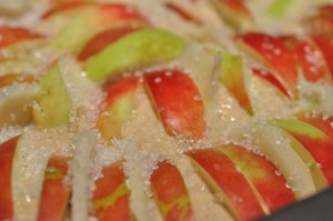 Kage med æbler & kanel i bradepande opskrift