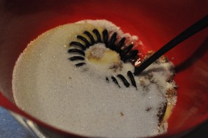 Lakrids småkager med chokolade & brun farin