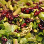 Grøn salat med asparges