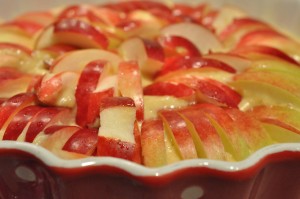 Luksus æblekage med marcipan - æblemazarin