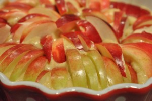 Luksus æblekage med marcipan - æblemazarin