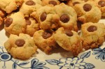 Småkager med mandelmel & chokoladeknapper