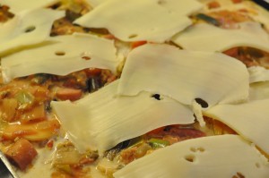 Moussaka med kylling og kartofler - opskrift