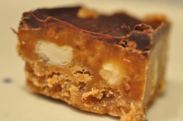 DSC 0538 700x464 Lækre flødekarameller med saltede peanuts og chokoladeovertræk