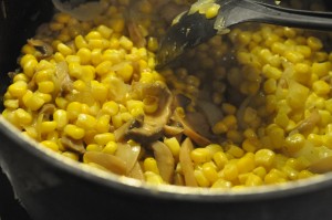 Hotwings med nem majsrisotto - nem aftensmad