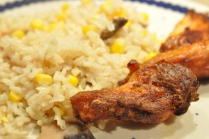 Hotwings med majsrisotto - nem aftensmad