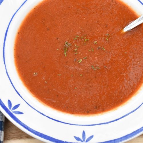Tomatsuppe med friske tomater & chili - stærk