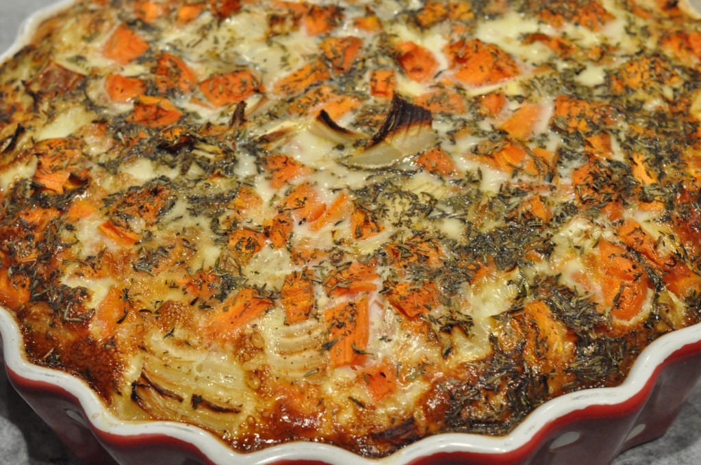 Gulerodstærte med grov tærtebund - opskrift