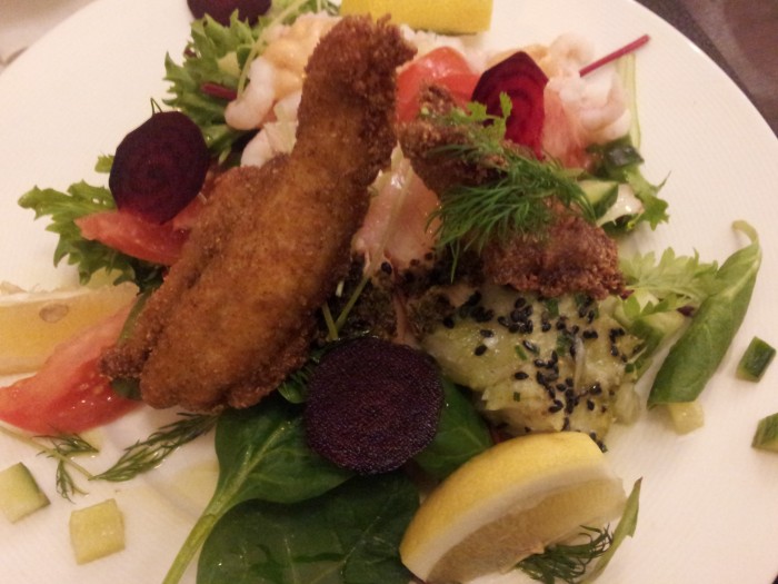 Fødselsdagsmenu på Blokhus fiskerestaurant