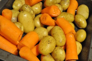 Skinkeschnitzler med ovnkartofler nem opskrift